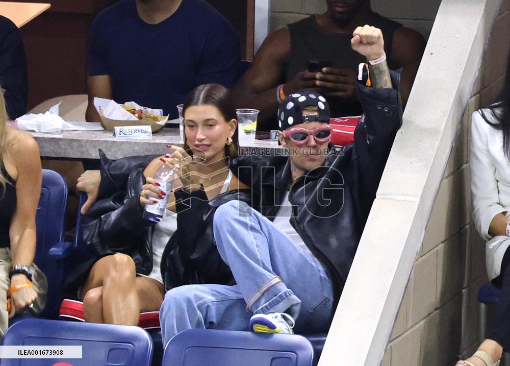 Biebers Attend US Open - NYC