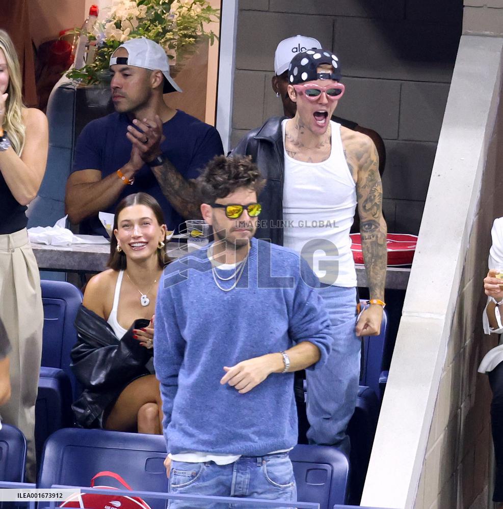 Biebers Attend US Open - NYC