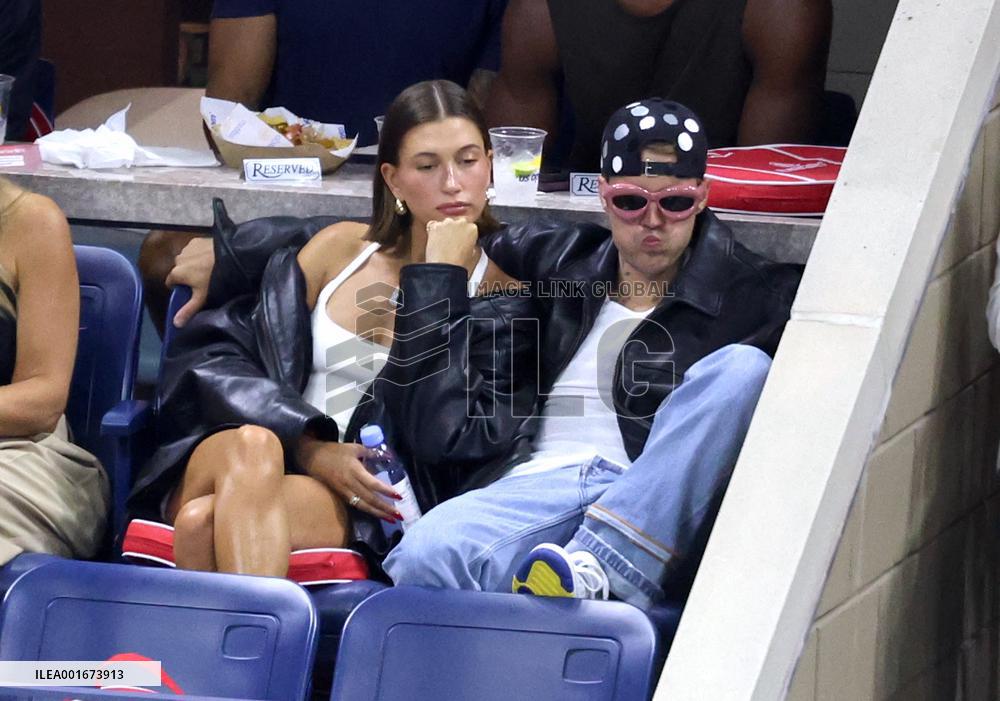 Biebers Attend US Open - NYC