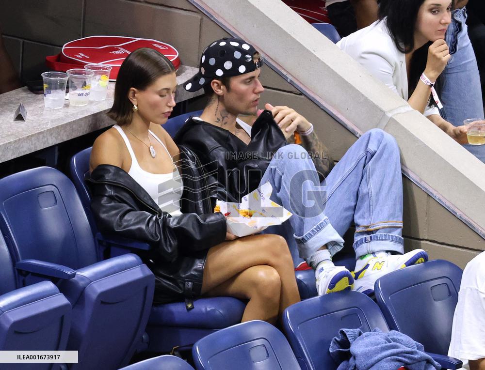 Biebers Attend US Open - NYC