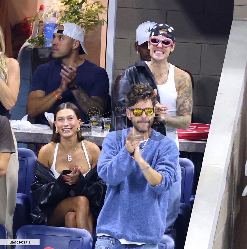 Biebers Attend US Open - NYC