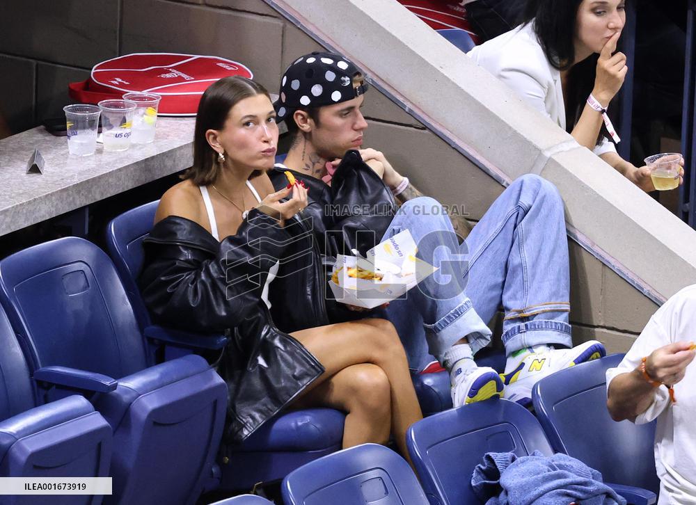 Biebers Attend US Open - NYC
