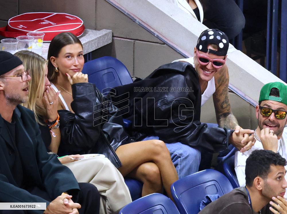 Biebers Attend US Open - NYC