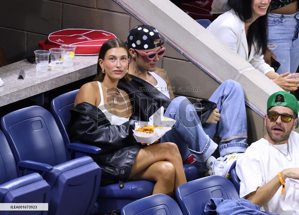 Biebers Attend US Open - NYC