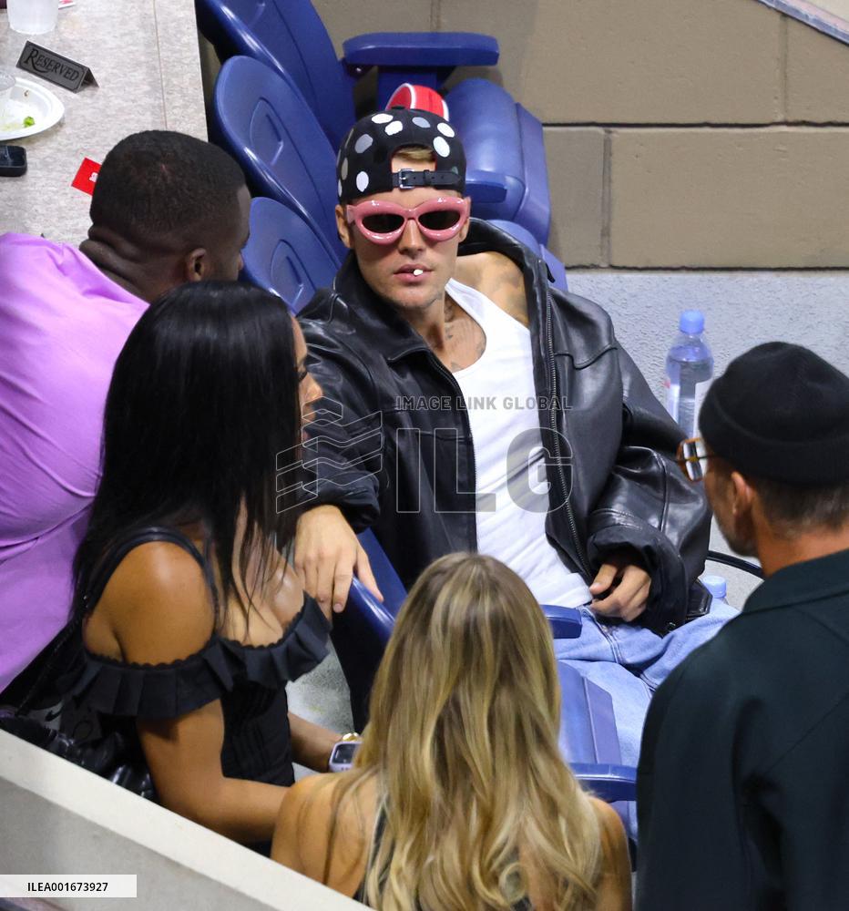 Biebers Attend US Open - NYC