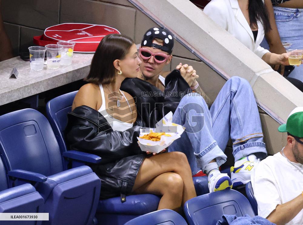 Biebers Attend US Open - NYC