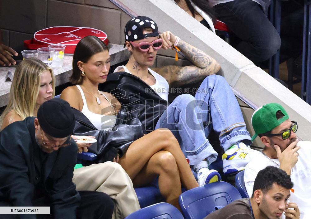 Biebers Attend US Open - NYC