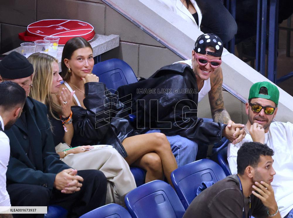 Biebers Attend US Open - NYC