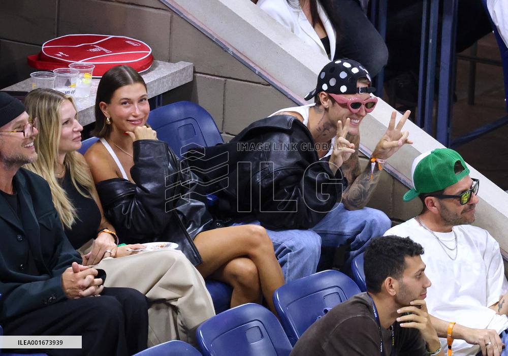 Biebers Attend US Open - NYC