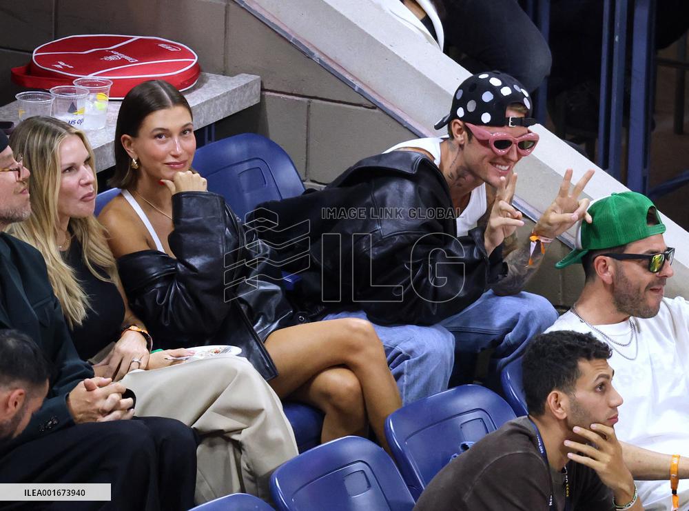 Biebers Attend US Open - NYC