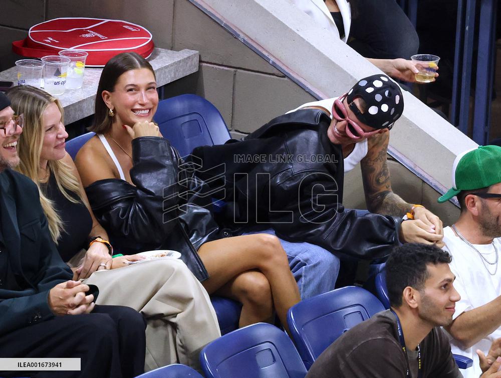 Biebers Attend US Open - NYC