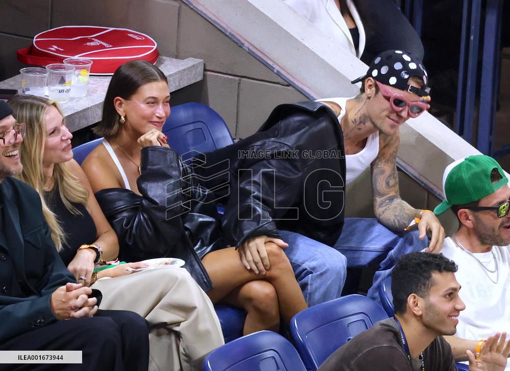 Biebers Attend US Open - NYC