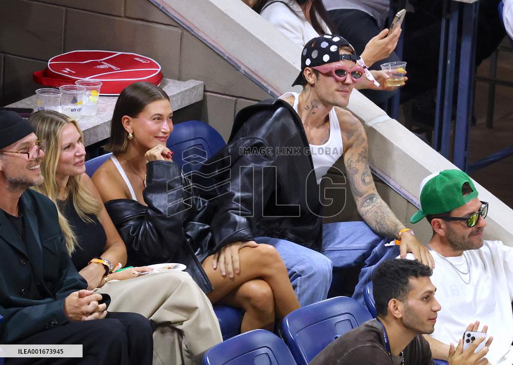Biebers Attend US Open - NYC