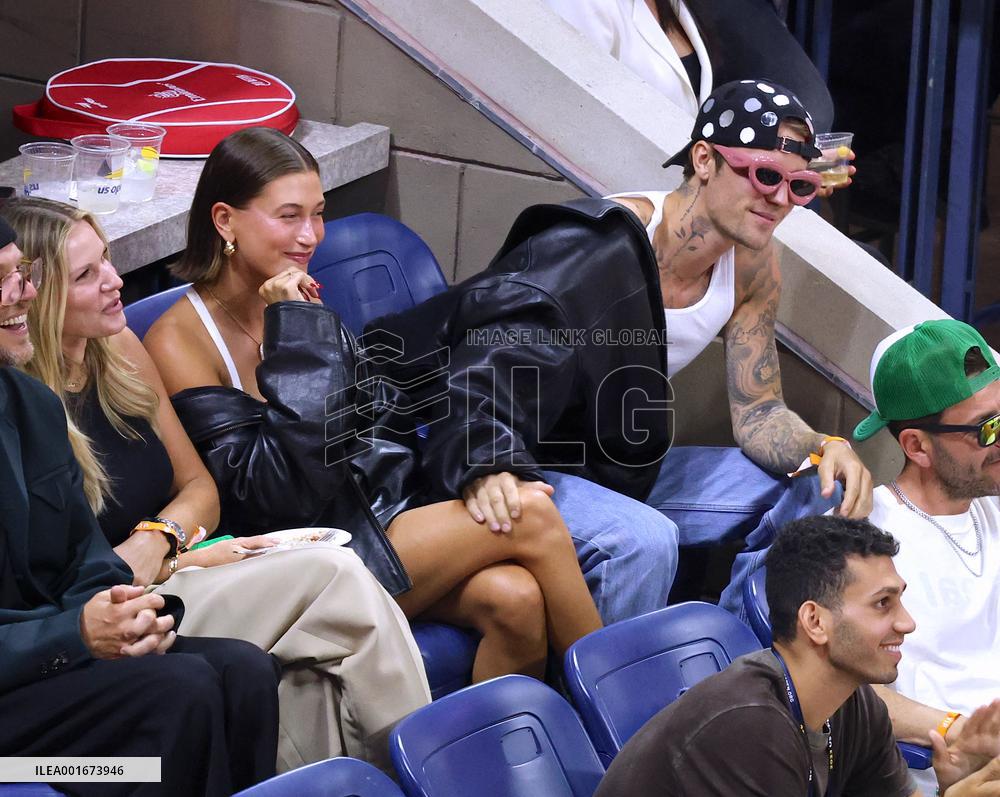 Biebers Attend US Open - NYC