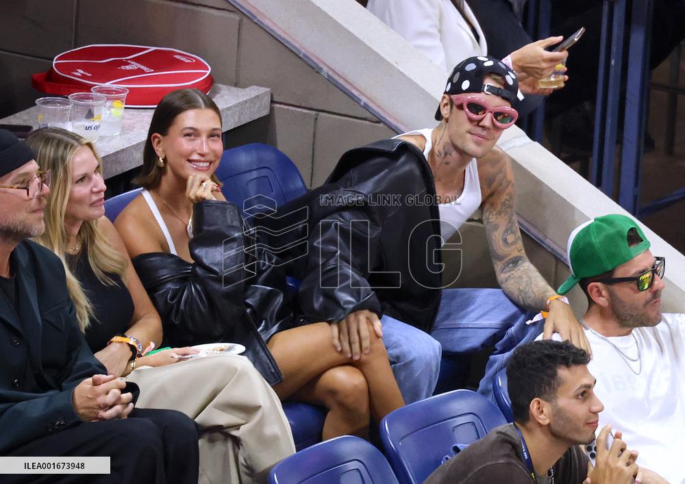 Biebers Attend US Open - NYC