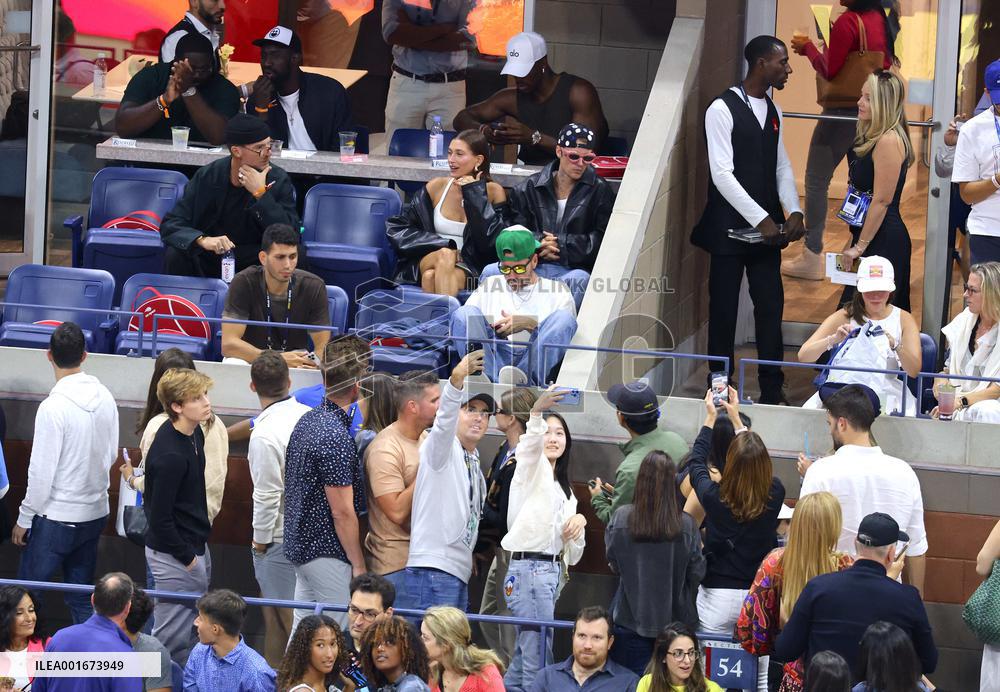 Biebers Attend US Open - NYC