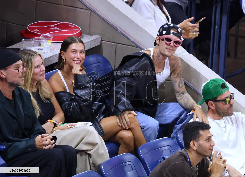 Biebers Attend US Open - NYC