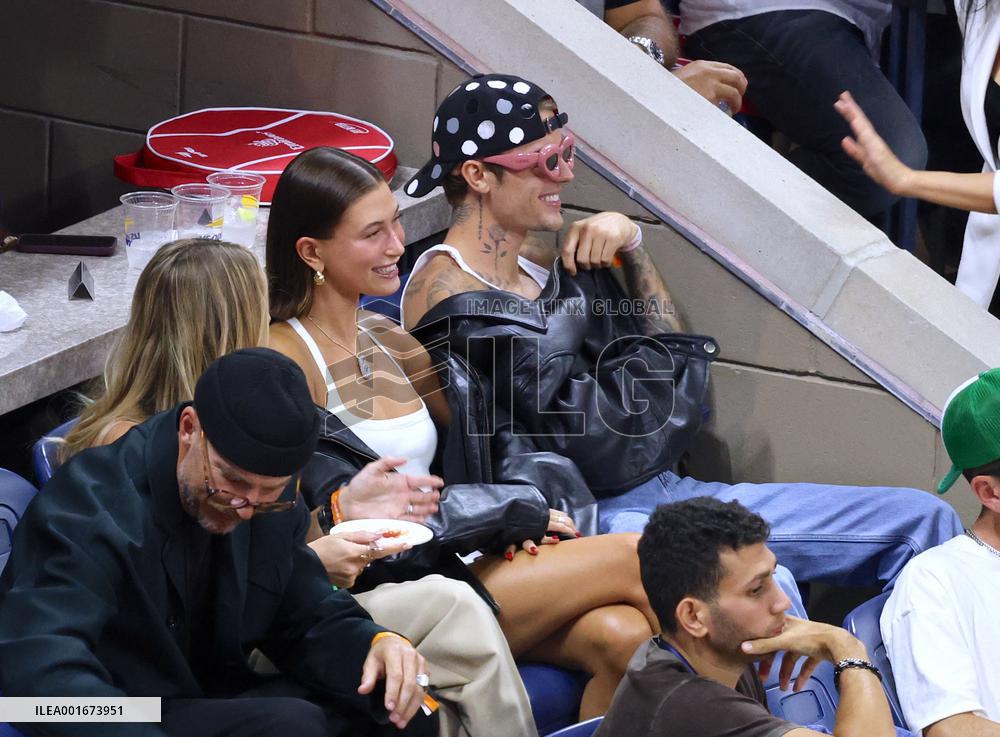 Biebers Attend US Open - NYC