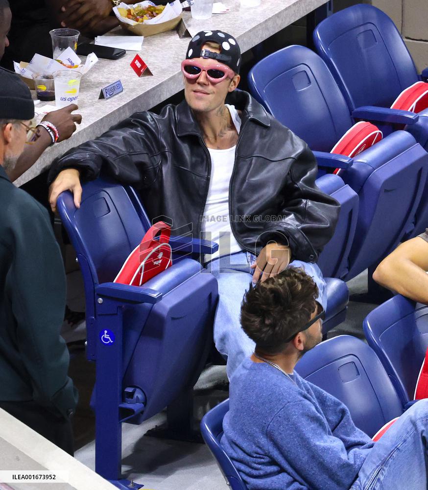 Biebers Attend US Open - NYC