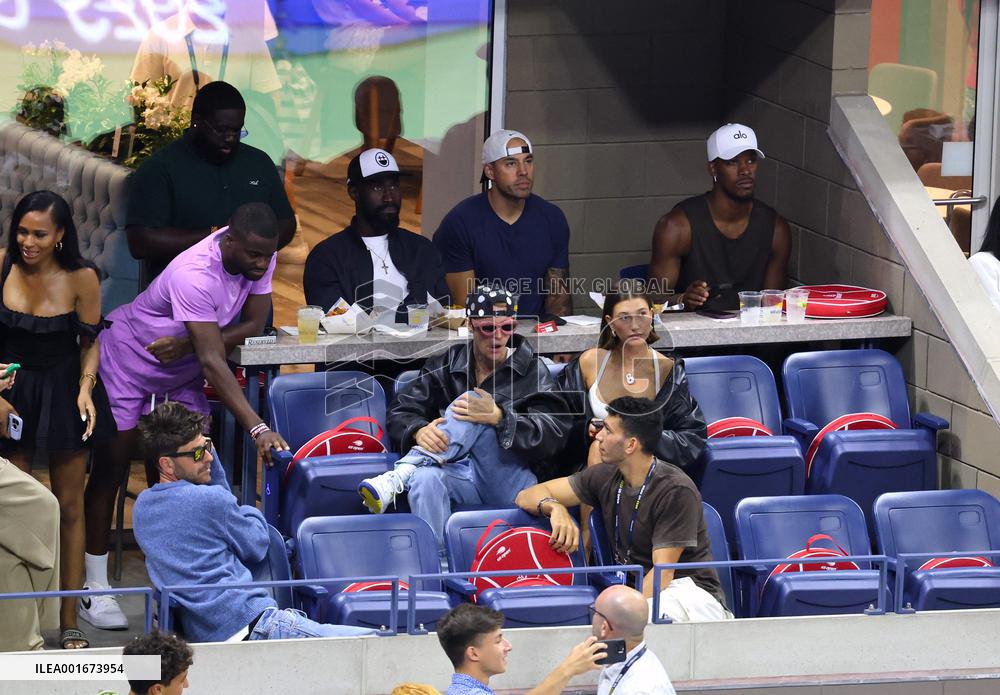 Biebers Attend US Open - NYC