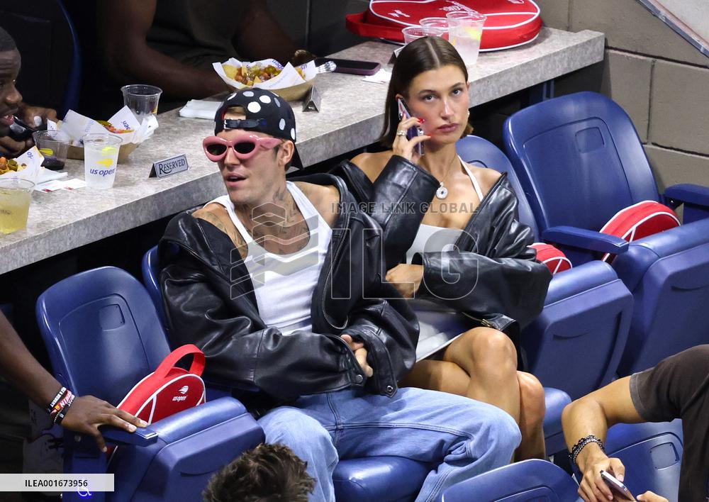 Biebers Attend US Open - NYC