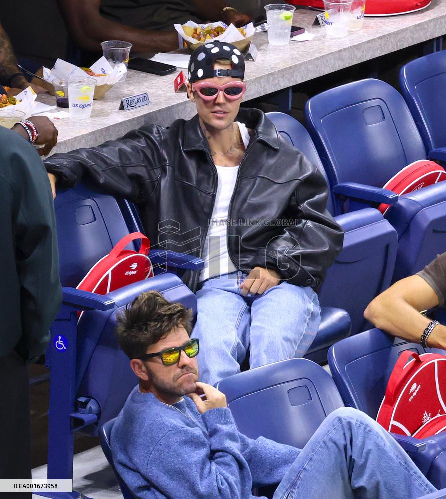 Biebers Attend US Open - NYC