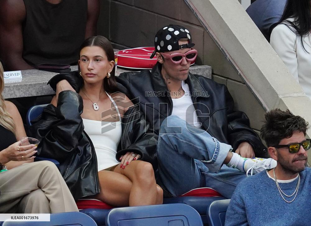 Biebers Attend US Open - NYC