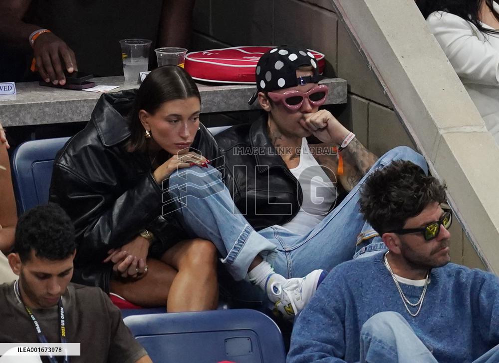 Biebers Attend US Open - NYC