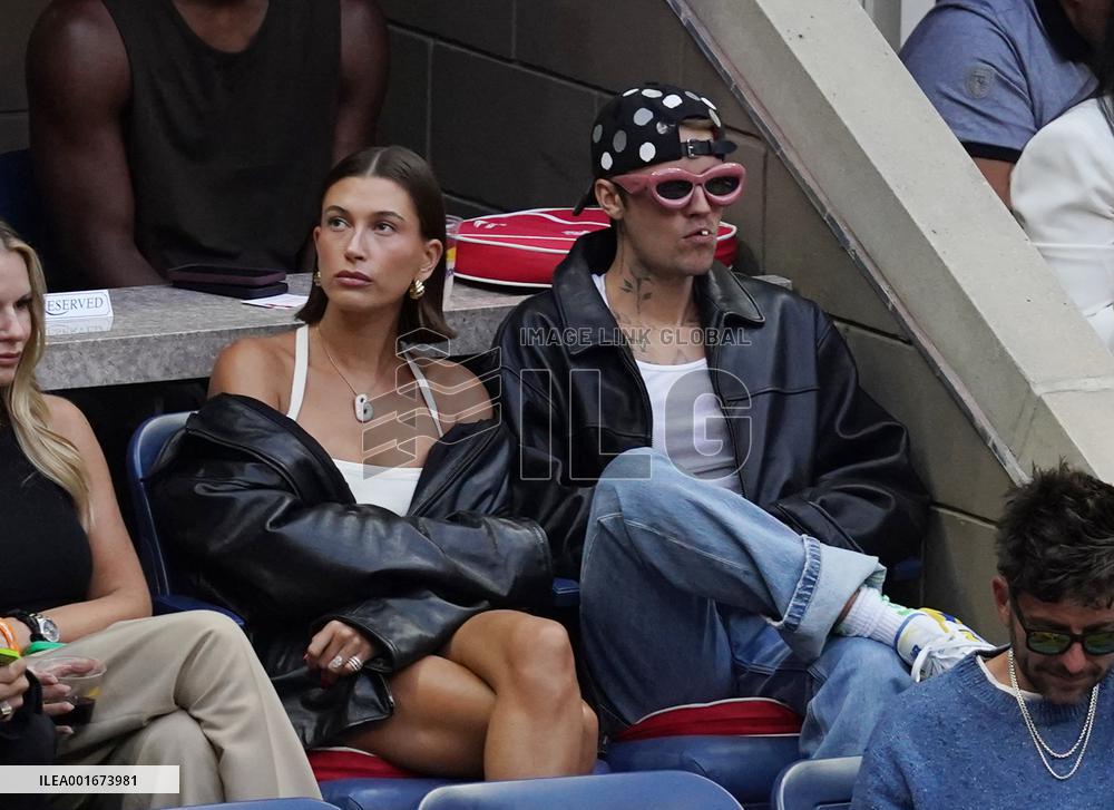 Biebers Attend US Open - NYC