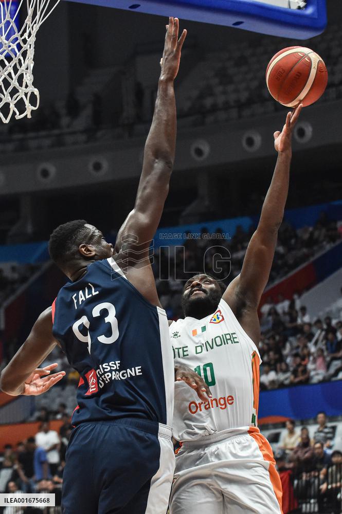 (SP)INDONESIA-JAKARTA-BASKETBALL-FIBA WORLD CUP-CLASSIFICATION ROUND-CIV VS FRA