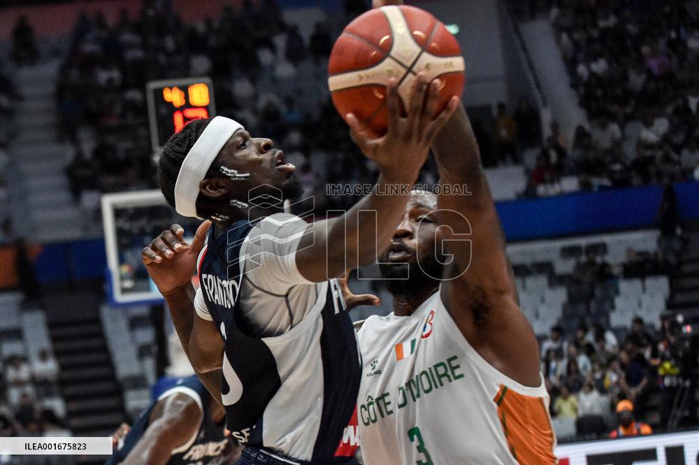 (SP)INDONESIA-JAKARTA-BASKETBALL-FIBA WORLD CUP-CLASSIFICATION ROUND-CIV VS FRA