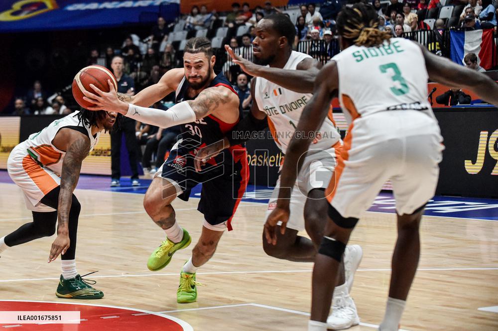 (SP)INDONESIA-JAKARTA-BASKETBALL-FIBA WORLD CUP-CLASSIFICATION ROUND-CIV VS FRA