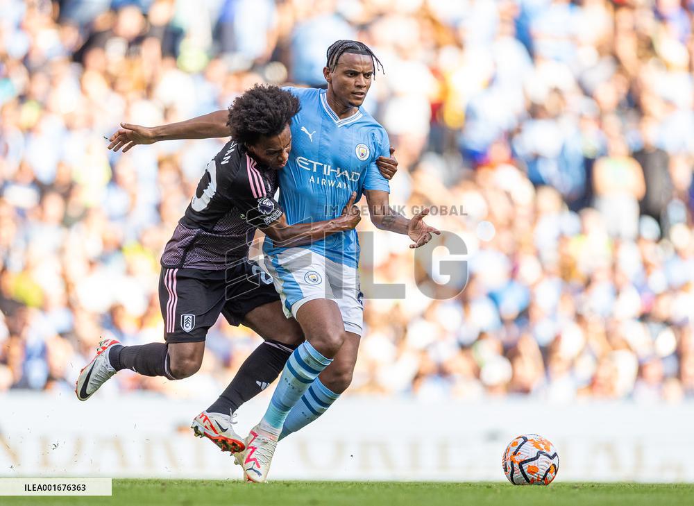 (SP)BRITAIN-MANCHESTER-FOOTBALL-ENGLISH PREMIER LEAGUE-MANCHESTER CITY VS FULHAM