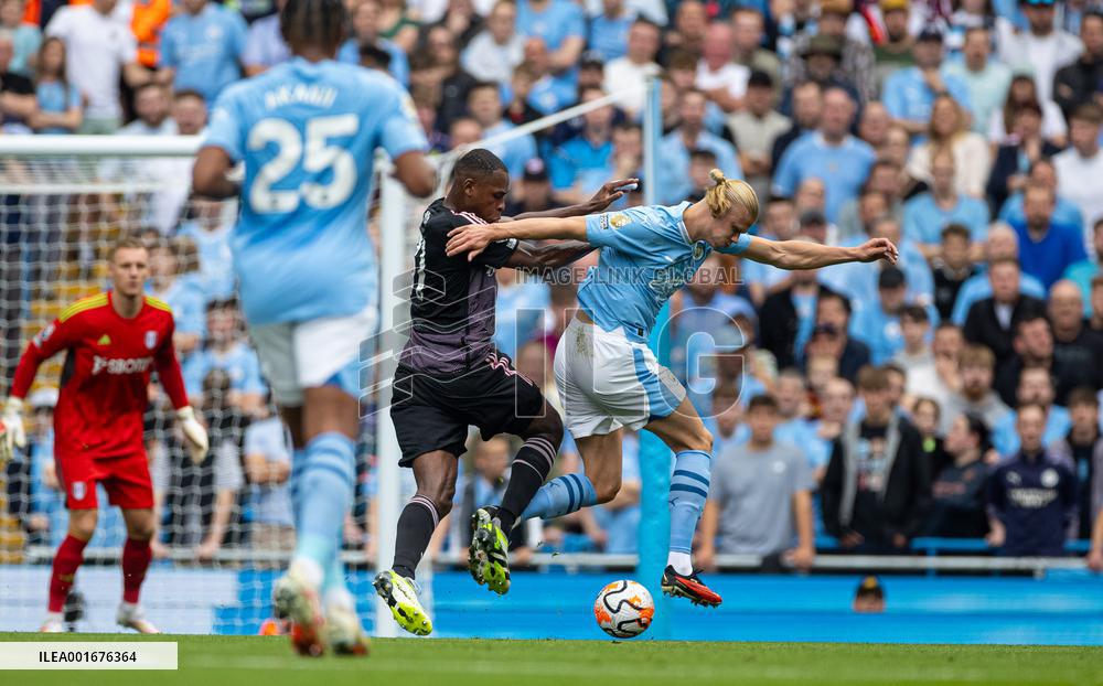 (SP)BRITAIN-MANCHESTER-FOOTBALL-ENGLISH PREMIER LEAGUE-MANCHESTER CITY VS FULHAM