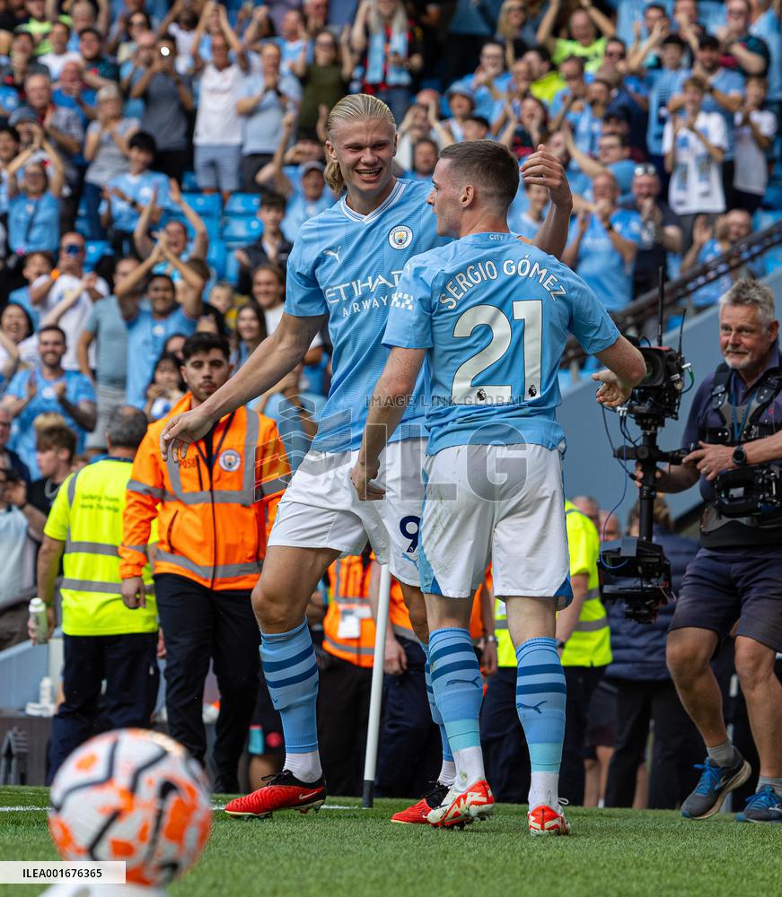 (SP)BRITAIN-MANCHESTER-FOOTBALL-ENGLISH PREMIER LEAGUE-MANCHESTER CITY VS FULHAM