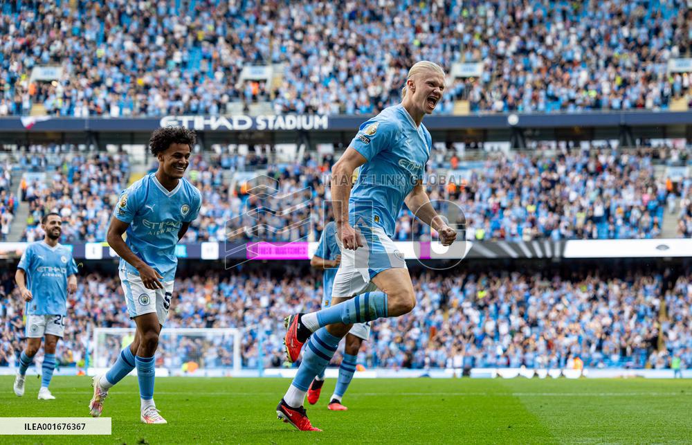 (SP)BRITAIN-MANCHESTER-FOOTBALL-ENGLISH PREMIER LEAGUE-MANCHESTER CITY VS FULHAM