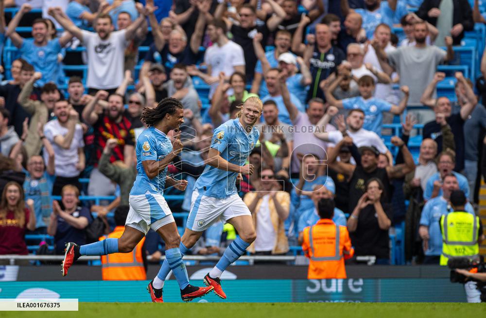 (SP)BRITAIN-MANCHESTER-FOOTBALL-ENGLISH PREMIER LEAGUE-MANCHESTER CITY VS FULHAM