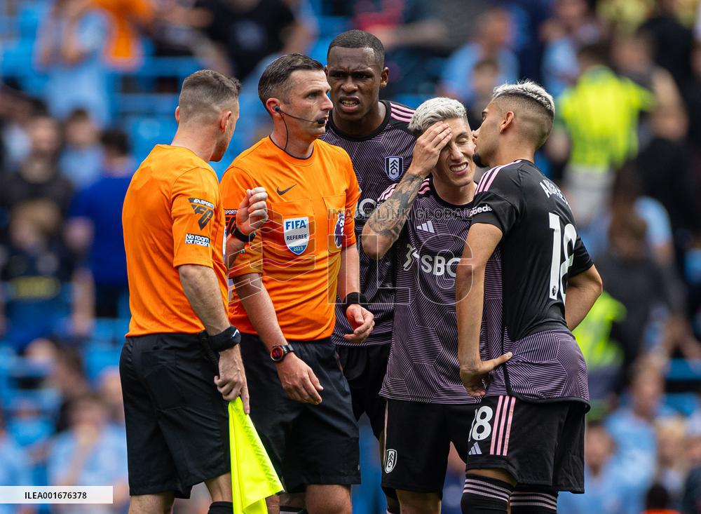 (SP)BRITAIN-MANCHESTER-FOOTBALL-ENGLISH PREMIER LEAGUE-MANCHESTER CITY VS FULHAM