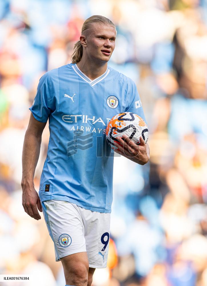 (SP)BRITAIN-MANCHESTER-FOOTBALL-ENGLISH PREMIER LEAGUE-MANCHESTER CITY VS FULHAM