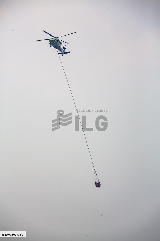 U.S.-TEXAS-HUNTSVILLE-WILDFIRE-EVACUATION