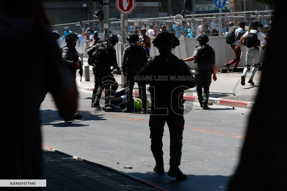 ISRAEL-TEL AVIV-ERITREAN PROTESTERS-POLICE-CLASHES