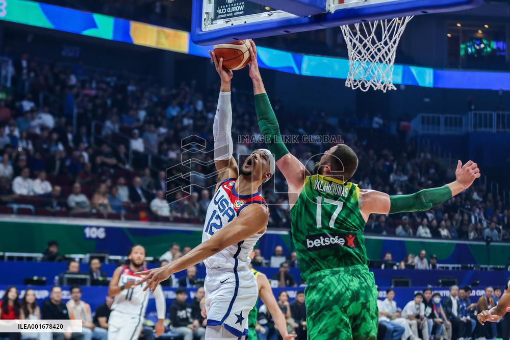 (SP)PHILIPPINES-MANILA-BASKETBALL-FIBA WORLD CUP-SECOND ROUND-USA VS LTU