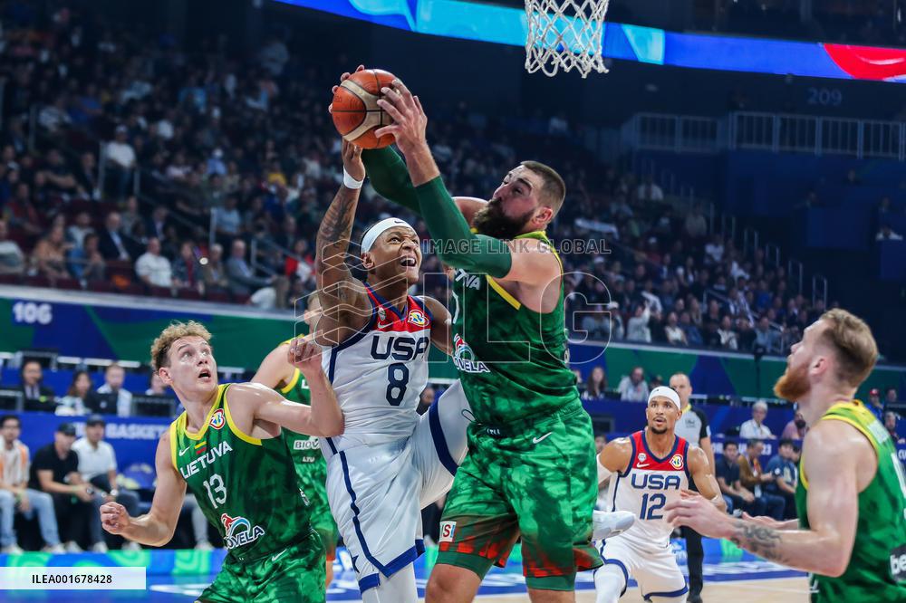 (SP)PHILIPPINES-MANILA-BASKETBALL-FIBA WORLD CUP-SECOND ROUND-USA VS LTU