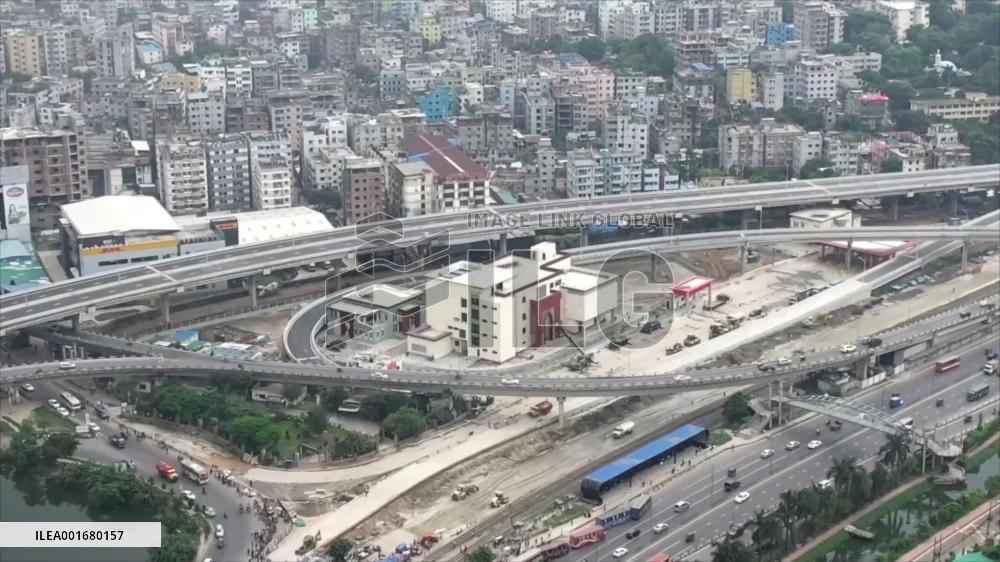 China-built elevated expressway opens to traffic in Bangladesh's Dhaka