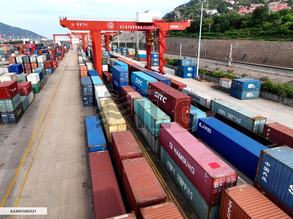 China-europe Freight Train in Lianyungang