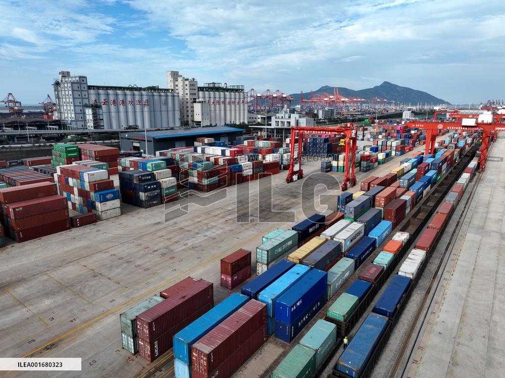 China-europe Freight Train in Lianyungang