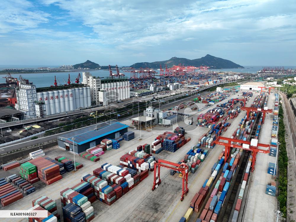 China-europe Freight Train in Lianyungang