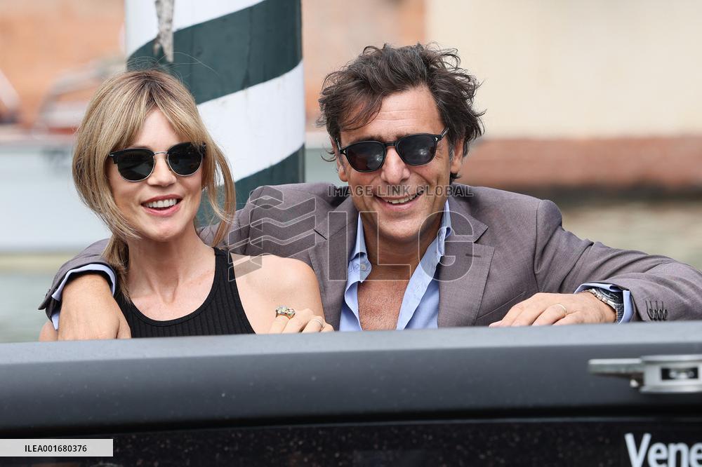 Venice - Adriano Giannini And Gaia Trussardi At Excelsior