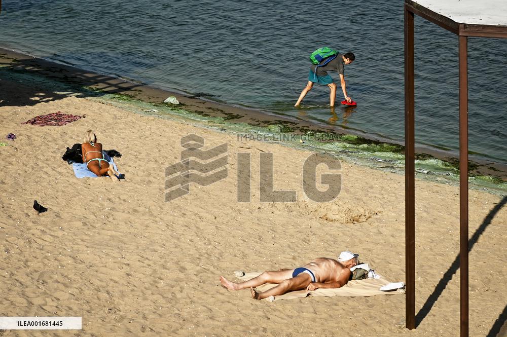 Beach in Zaporizhzhia
