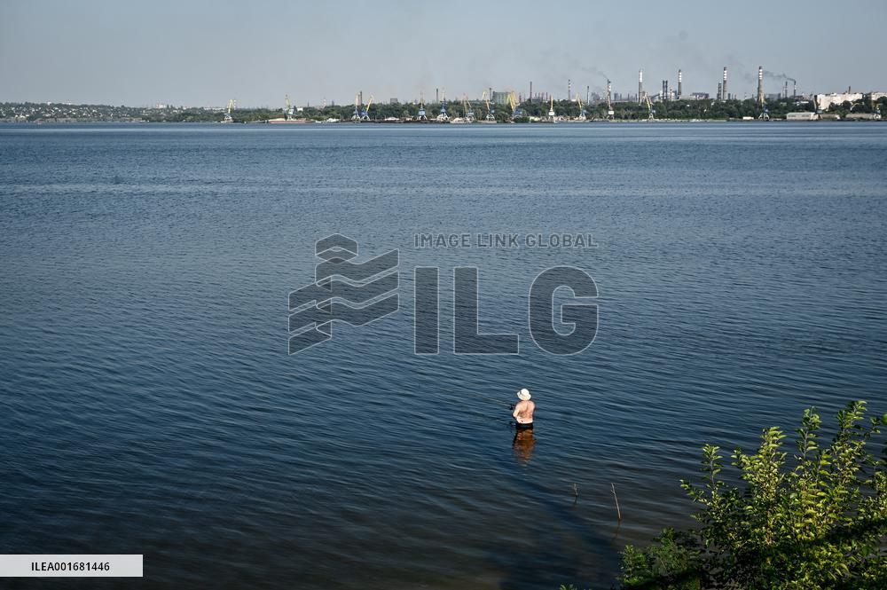 Beach in Zaporizhzhia